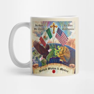 United States & Mexico Mug